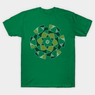 Geometric Pattern With Crayon T-Shirt